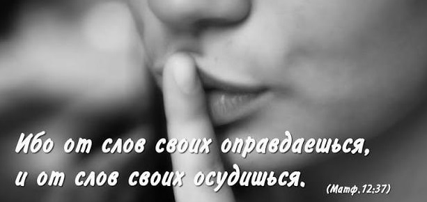 «От слов своих оправдаешься, и от слов своих осудишься» «От слов своих оправдаешься, и от слов своих осудишься»